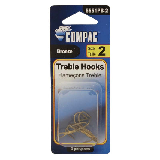 COMPAC Bronze Treble Hooks