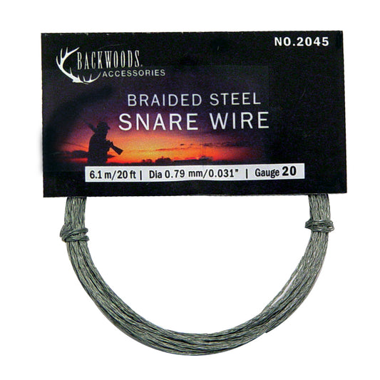 BACKWOODS Braided Steel Snare Wire 20ft.